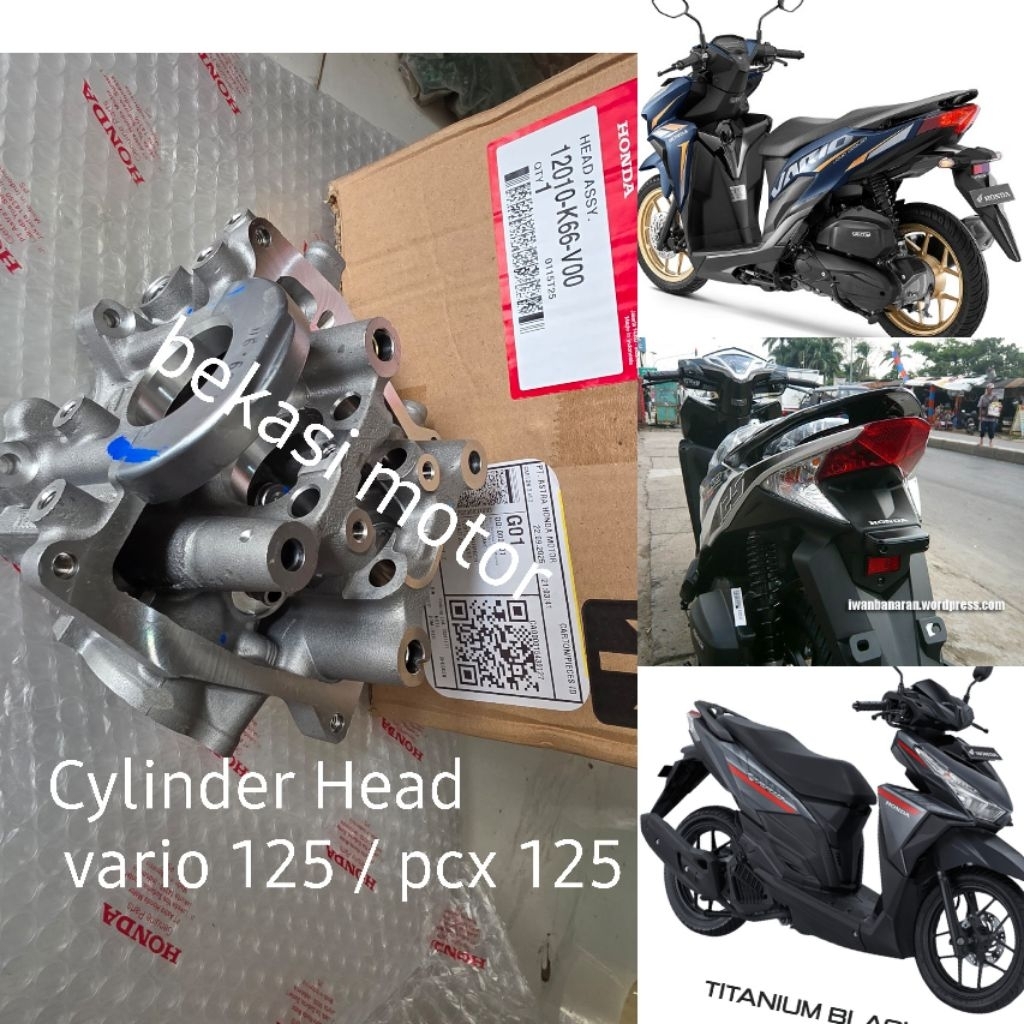 12010-K66 / 1220B-K60 KZR cylinder head honda vario 125 new 125 led 125 old lama techno original