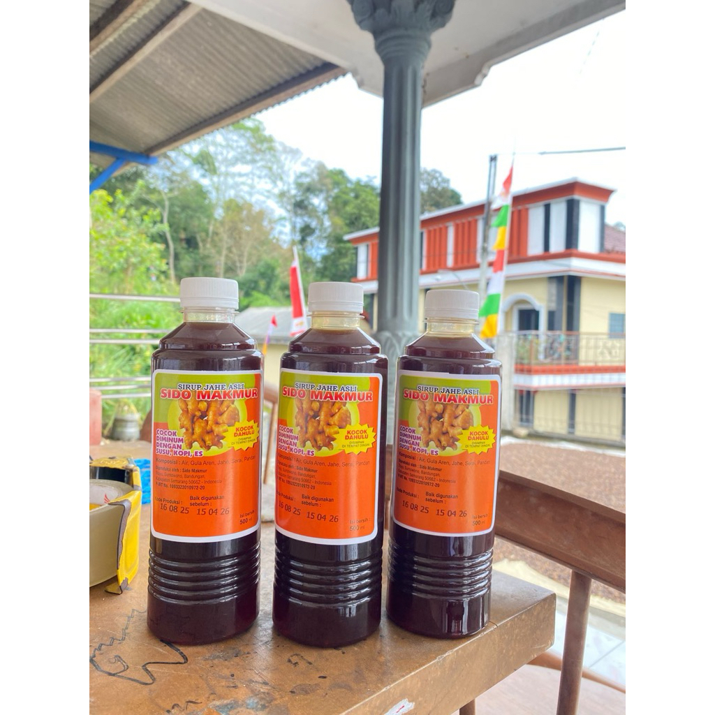 Sirup Jahe Gula Aren Asli Sido Makmur