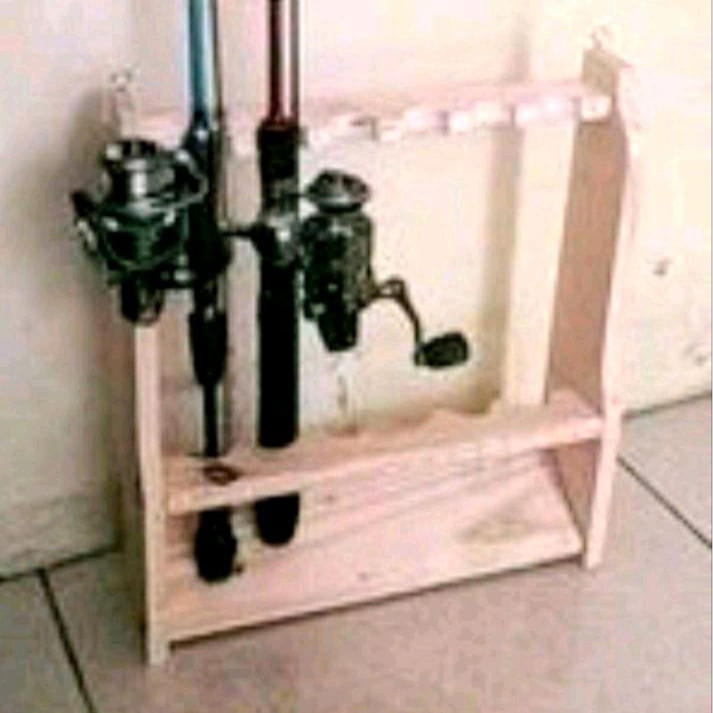 Rak Joran Pancing Portabel/ Tempat Joran Pancing Dinding