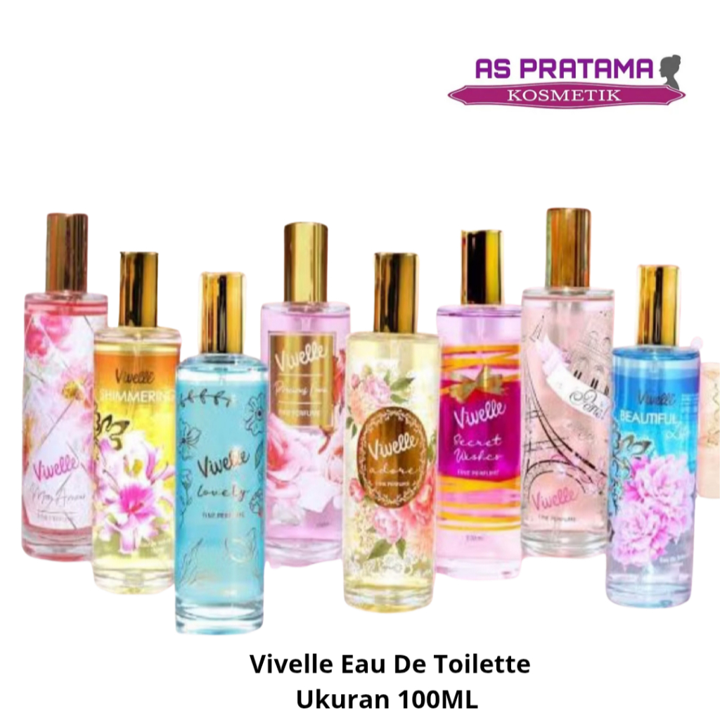 As Pratama Vivelle Eau De Toilette Parfum Kaca Wanita - 100ML