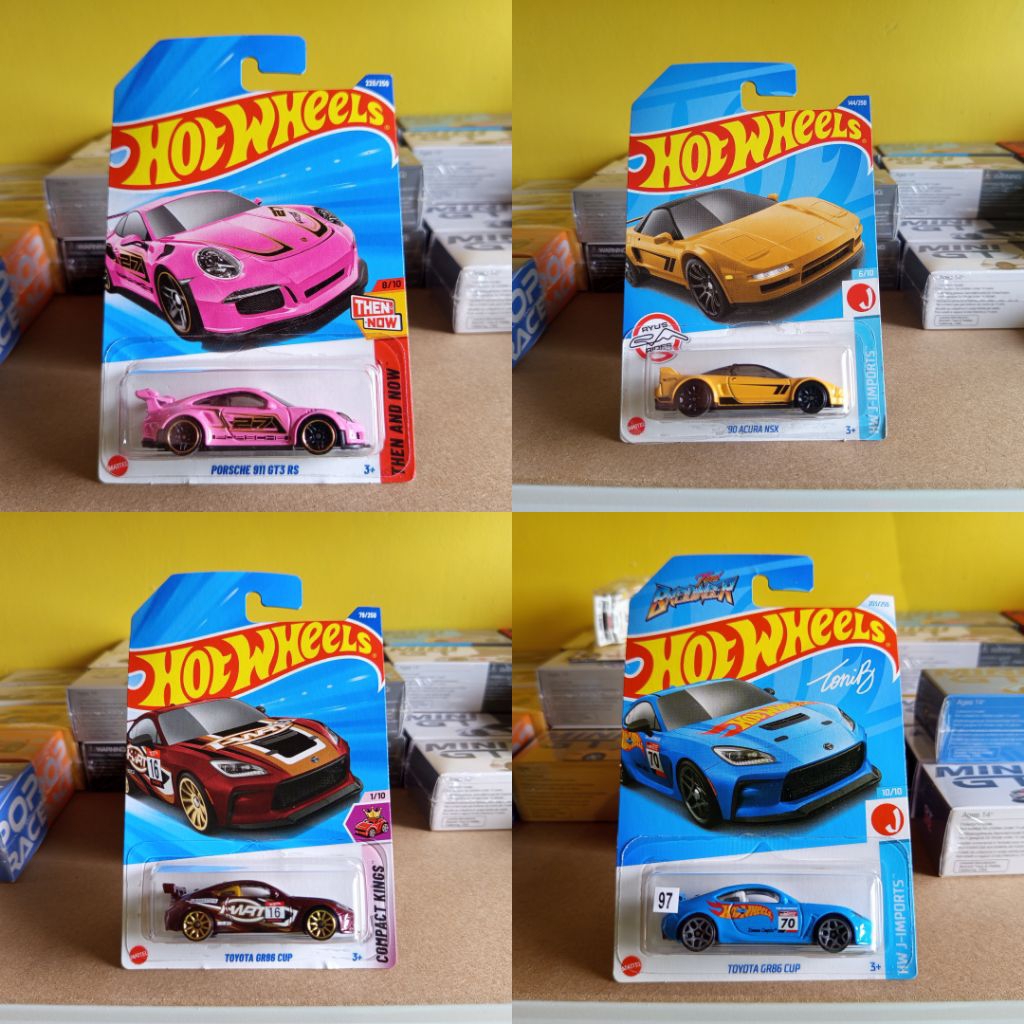 [Bebas Pilih] Hot Wheels Porsche 911 GT3 RS / Acura NSX / Toyota GR86 Cup