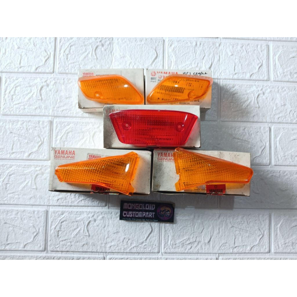 ORIGINAL kaca mika sein sen depan belakang stoplamp stop lamp lampu belakang Yamaha sigma zigma