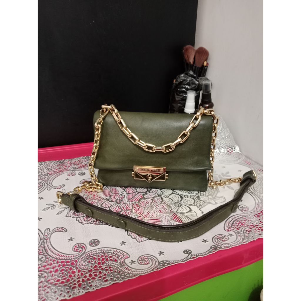 mini bag fashion/michael**kors**/hijau/preloved