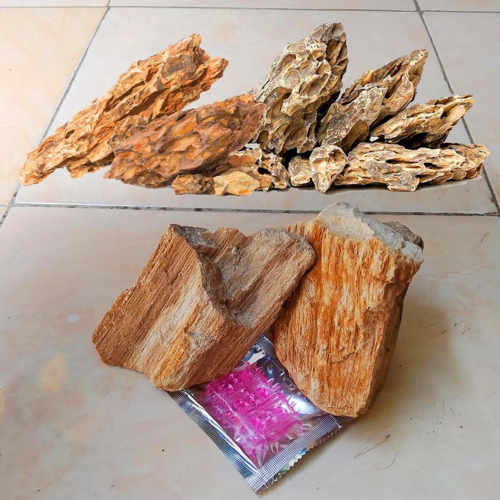 Batu hiasan akuarium / hiasan akuarium batu unik / hiasan