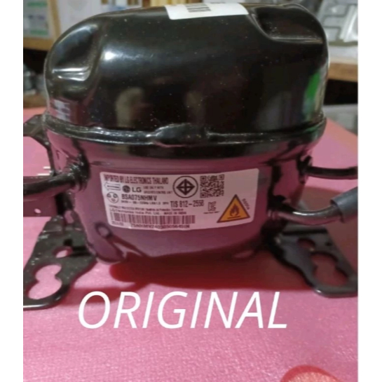 Compressor / Kompresor Inventer LG BSA075NHMV R 600a ORIGINAL Untuk Kulkas 2 Pintu LG