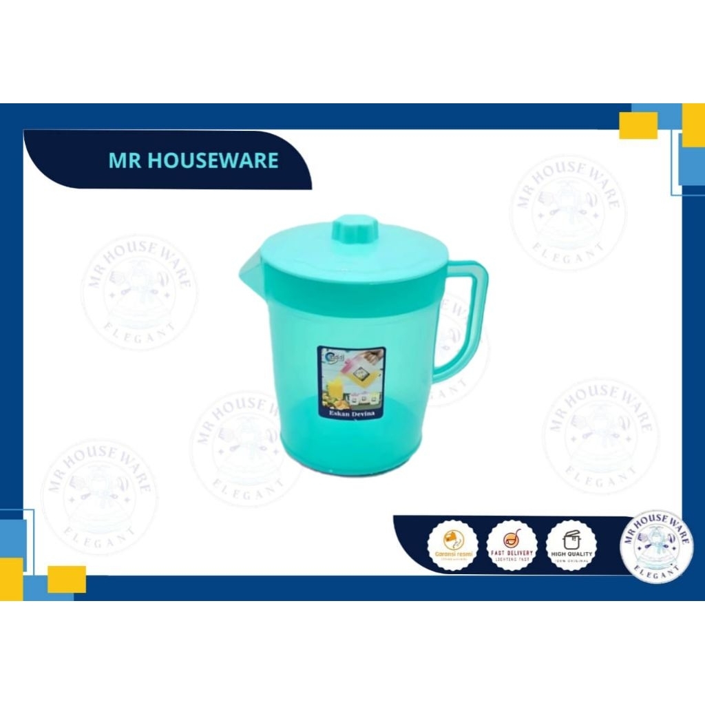 Teko plastik murah 1.2L/water jug/eskan plastik