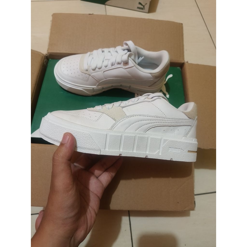 Sepatu Wanita Puma Cali Court Match Granola-White 37