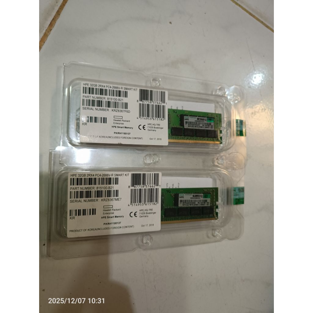 RAM SERVER DDR4 8GB| 16GB| 32gb