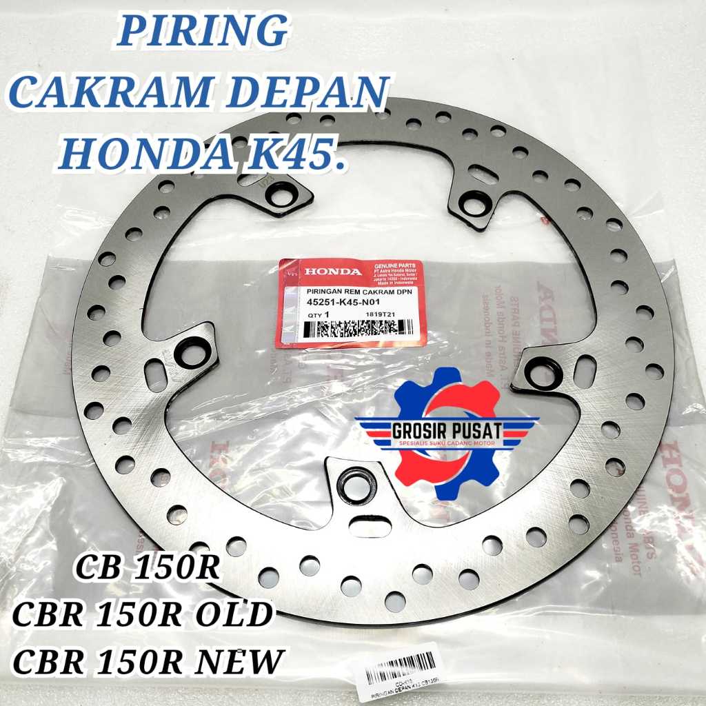 PIRINGAN CAKRAM DEPAN HONDA K45 CBR 150R DISC BRAKE ORI CBR 150R CAKRAM DISC DEPAN HONDA CB 150R NEW