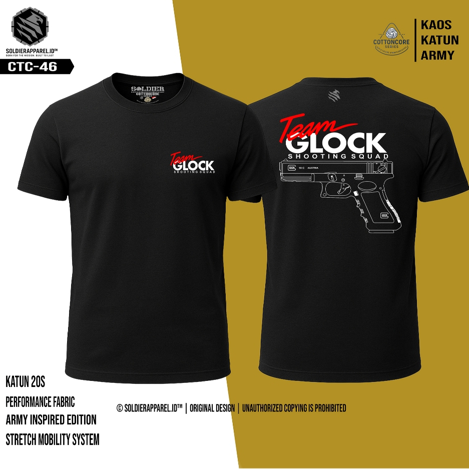 Kaos Pria Katun 20s Combat Taktis Army Style | Kaos Outdoor Casual Adem & Nyaman CottonCore Series