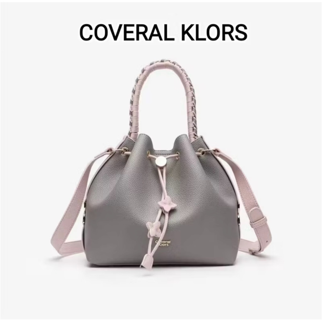 HERISSHE - Coveral Klors tas bucket wanita warna grey