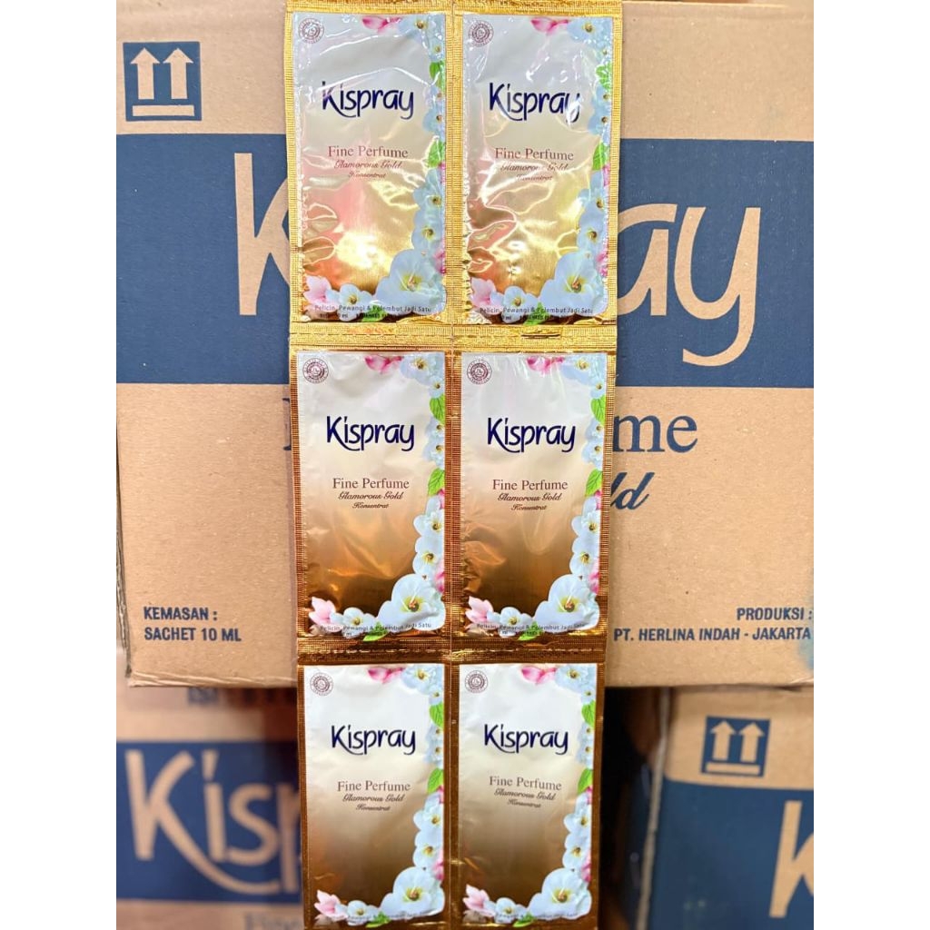 Kispray Gold 10ml 1 Renceng isi 12pcs