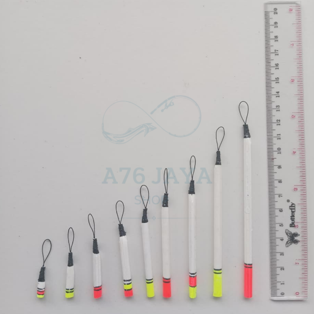 Pelampung Pancing Kumbul Bulu Merak Asli Panjang 2cm 3cm 4cm 5cm 6cm 7cm 8cm 10cm 12cm
