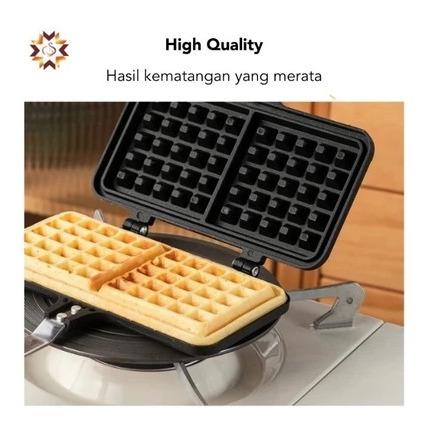 Cetakan Kue Waffle Croffle Maker Anti Lengket/ Alat Wafel Croffel Anti LengketSunny Wajan Cetakan Wa