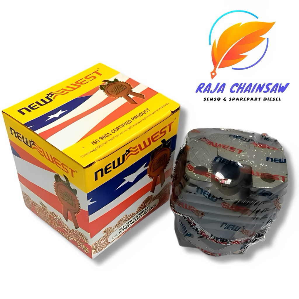 5800 6200 628 Block chainsaw Cylinder Blok Komplit Mesin Chainsaw Senso Kecil 58cc 45.2mm Newwest Bl