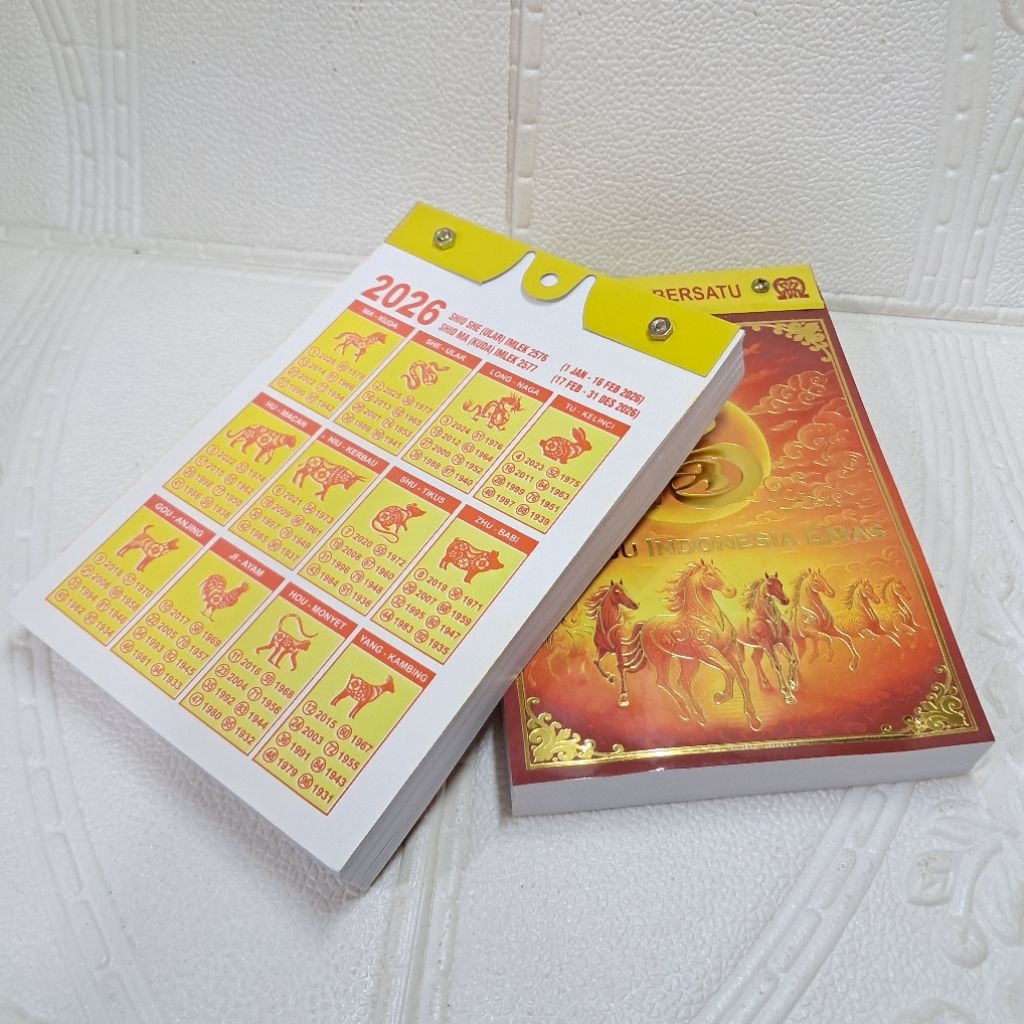 KALENDER HARIAN SOBEK SEDANG KERTAS TIPIS 2026 [ AK ]