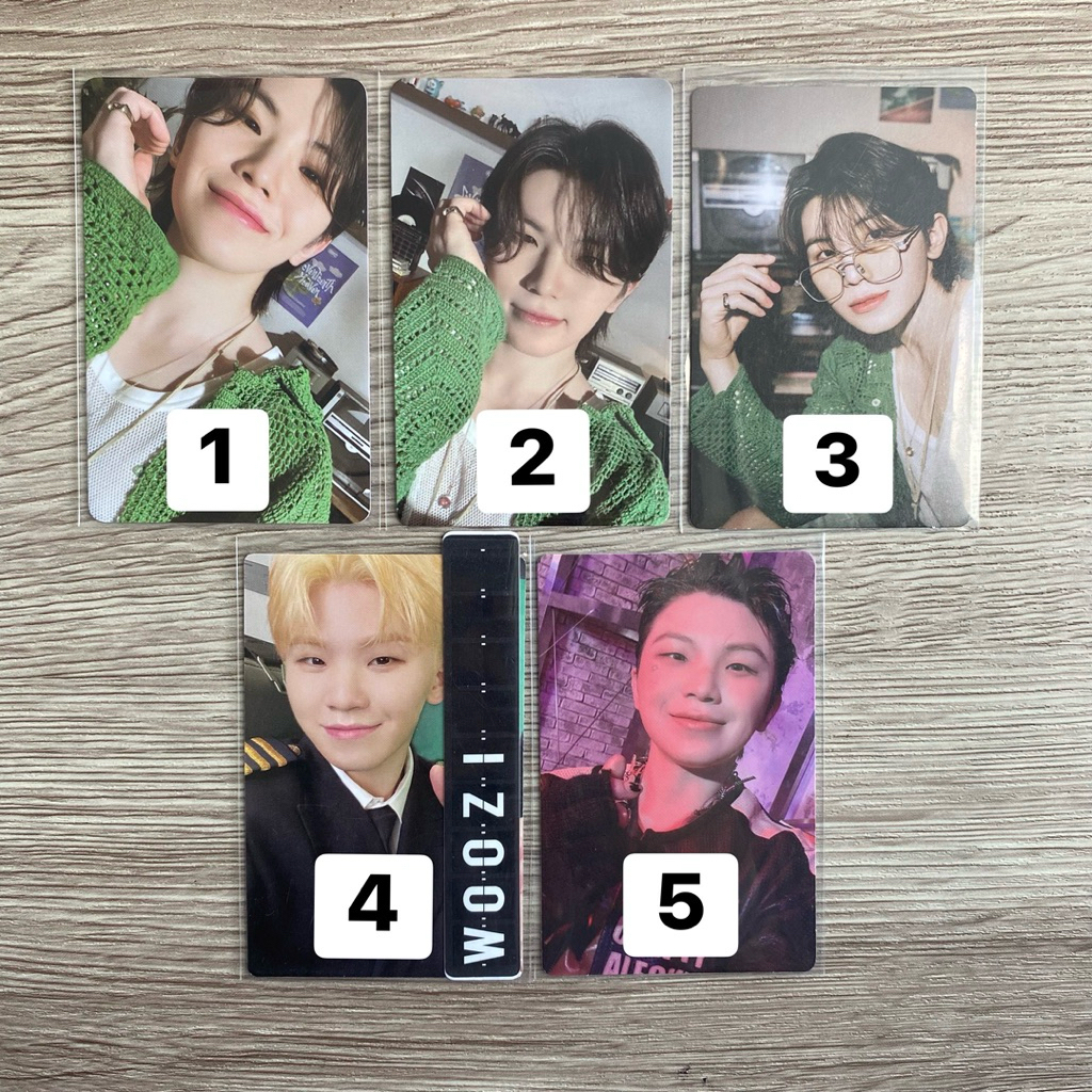 [REPRICE] SEVENTEEN WOOZI PHOTOCARD OFFICIAL svt pc scoups choi seungcheol kkuma cimumu cheol its tc
