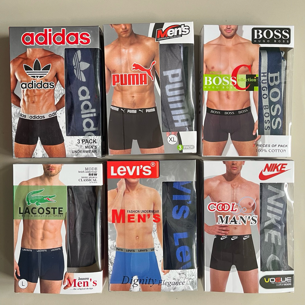 (GROSIR 12 pcs)Celana Dalam BOXER/Boxer Pria / Boxer pria premium / Grosir boxer pria