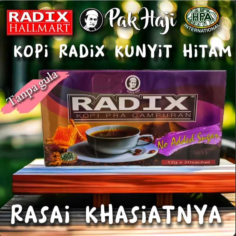 RADIX KUNYIT HITAM TANPA GULA HPA