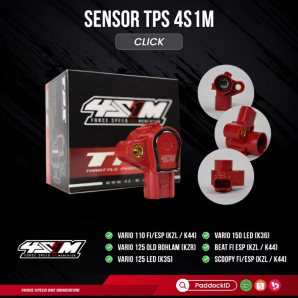 SENSOR TPS 4S1M VARIO, BEAT FI, SCOOPY FI - 4S1M ORIGINAL