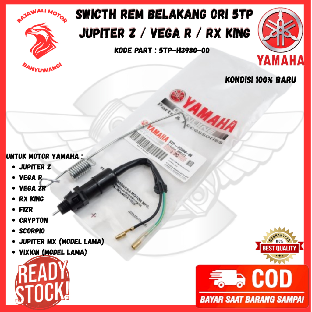 Switch Rem Belakang Jupiter Z Ori / Vega R / RX King / Scorpio - 5TP-H3980-00