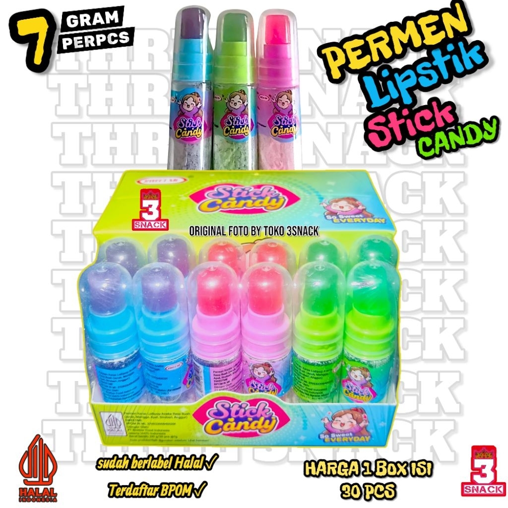 PERMEN LIPSTIK STICK CANDY ISI 30