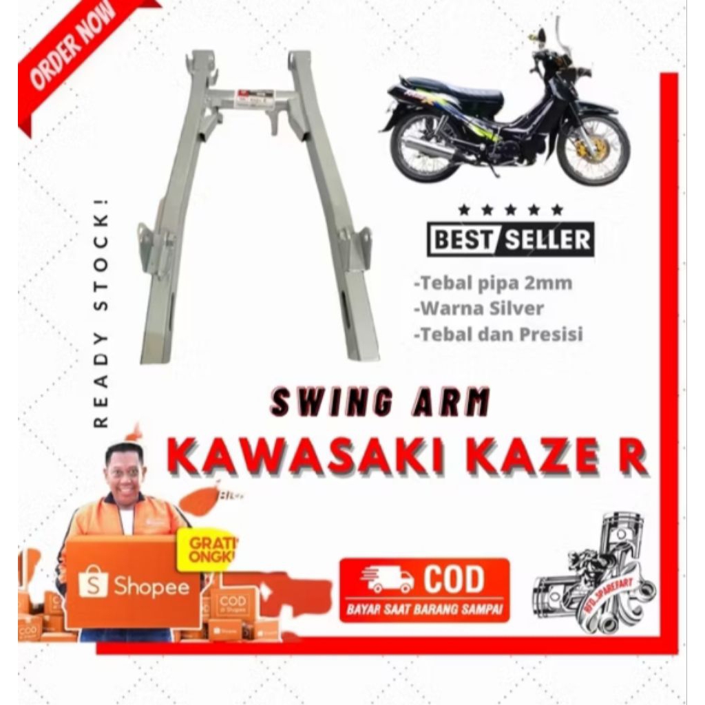 swing arm kaze pnp cb, gl, megapro dll