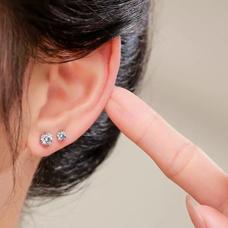 Anting Tindik mata satu anting titanium anti luntur anti karat GIWANG MATA SATU anting Tusuk
