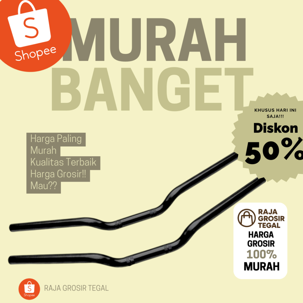 Stang RZR + Adaptor Jalu NEW Tebal Motor Beat, Vixion, Cb, GL, Satria, Megapro, Herex, All Variasi s