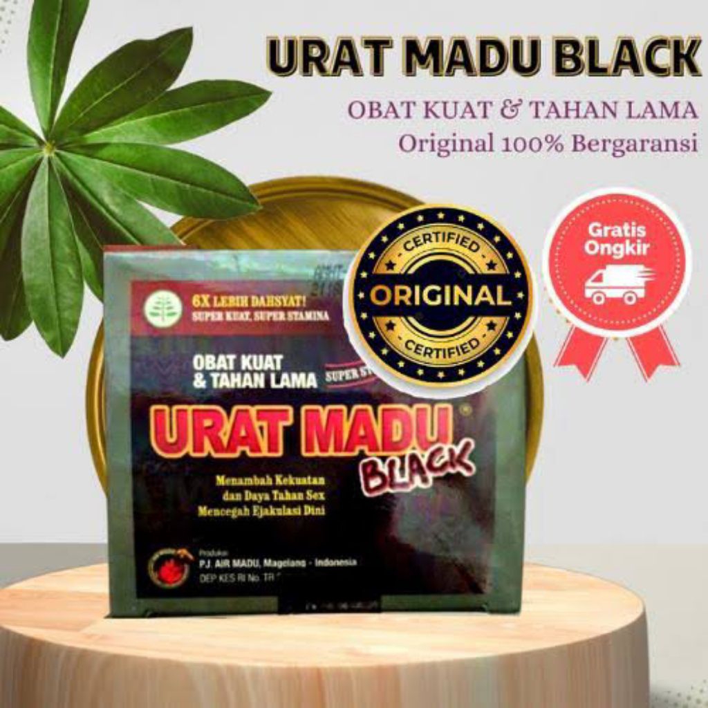 black colour urat-madu pewarna