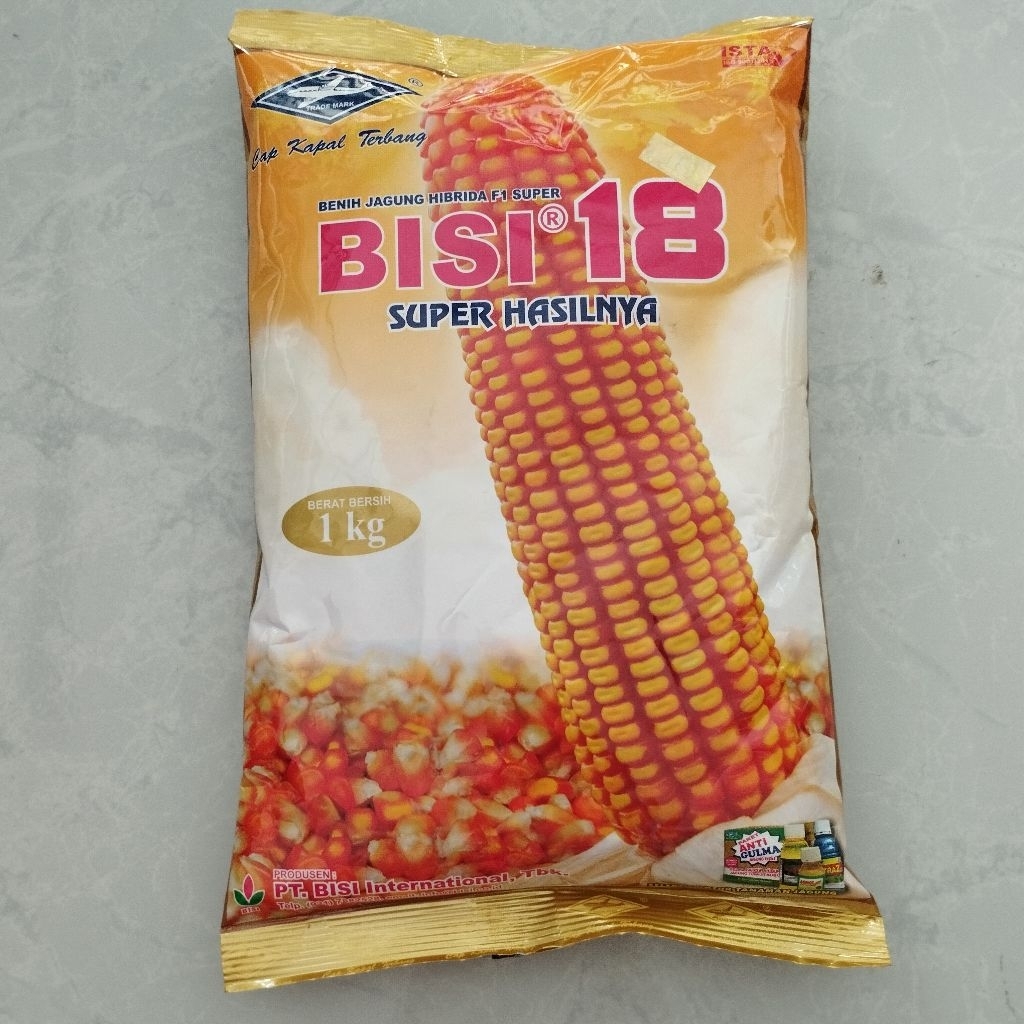 Bisi 18 1 kg - Benih Jagung Bisi 18 Kemasan 1kg - Cap Kapal Terbang