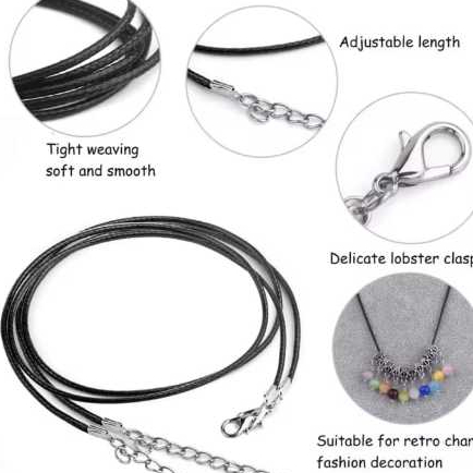 TALI KALUNG HITAM/ TALI KULIT 1,5 1MM/KALUNG TALI POLOS/KALUNG TALI KULIT WARNA HITAM & COKLAT