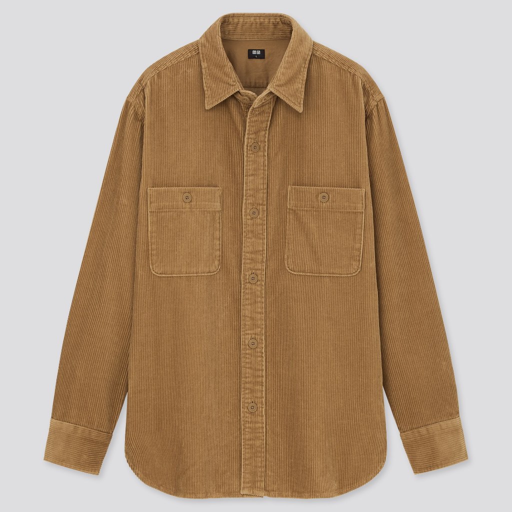 Uniqlo Corduroy Work Long Sleeve Shirt Jacket