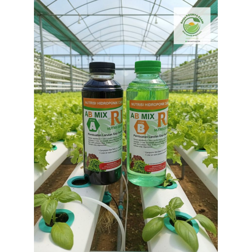 Nutrisi AB mix cair siap pakai 250ml /nutrisi ab mix sayur daun