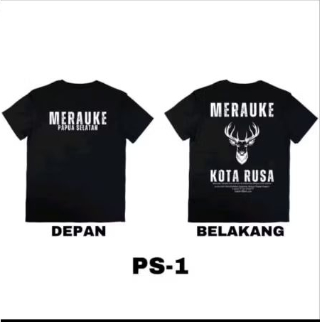 Kaos Distro MERAUKE KOTA RUSA Papua Selatan Kaos Distro Unisex