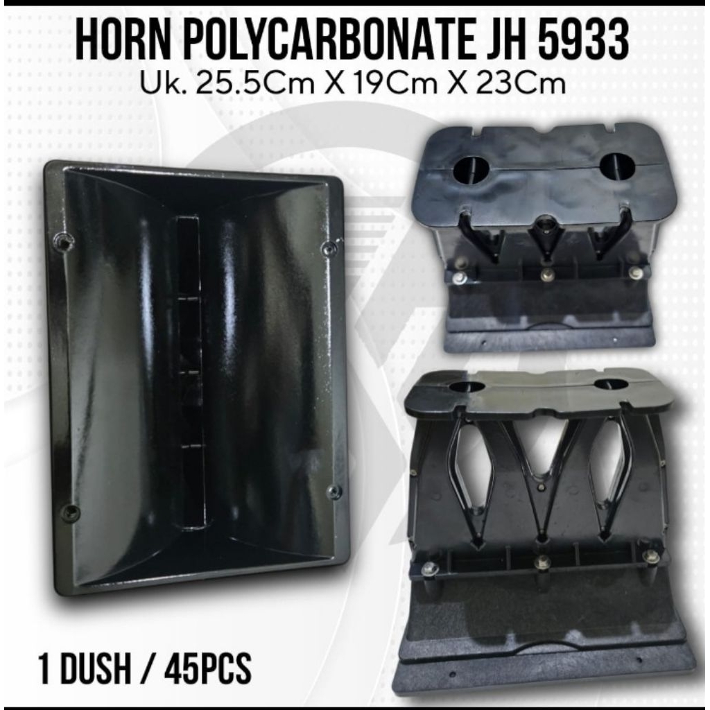HORN TWETER LINE ARRAY DOBEL 2X1 INCH MODEL VERA ORIGINAL IMPORT BAHAN POLICARBONATE
