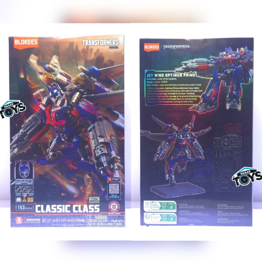 Blokees Transformers DX Classic Class 21 CC21 CC-21 Jet Wing Optimus Prime Deluxe Version Model Kits
