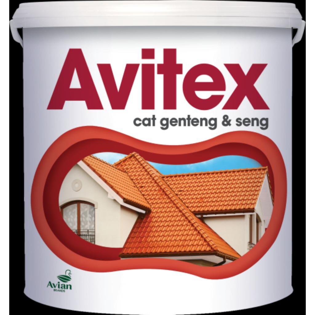 Avitex Cat Genteng dan Seng 5 kg warna hasil mesin tinting
