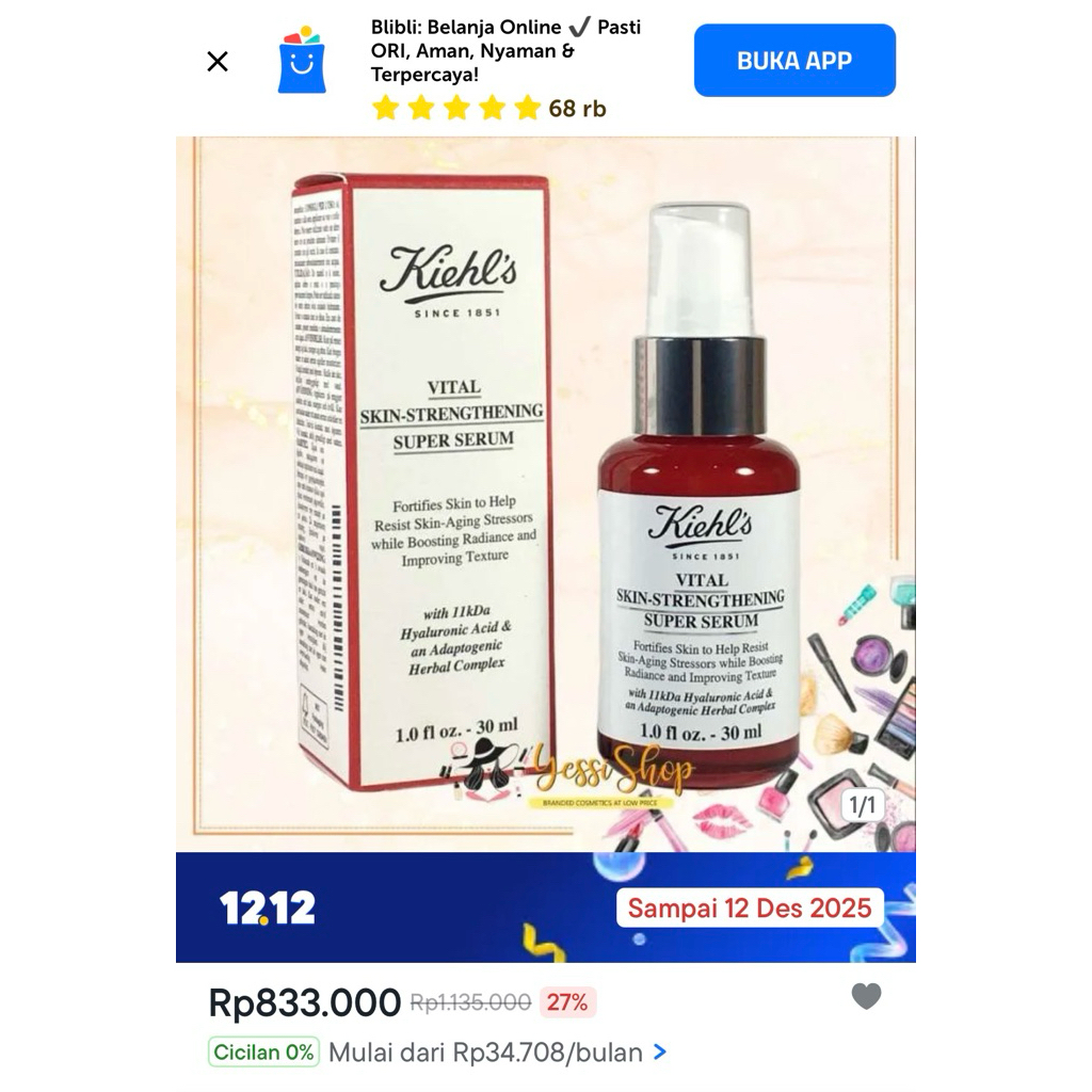 kiehls vital skin super serum