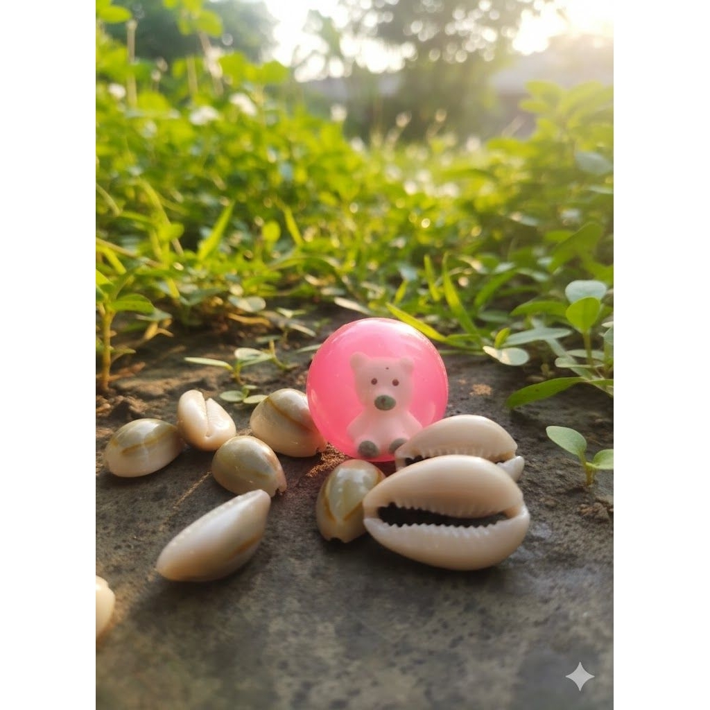 kuwuk putih bola UK 3cm/bekel set10/kuwuk beklen.congkak