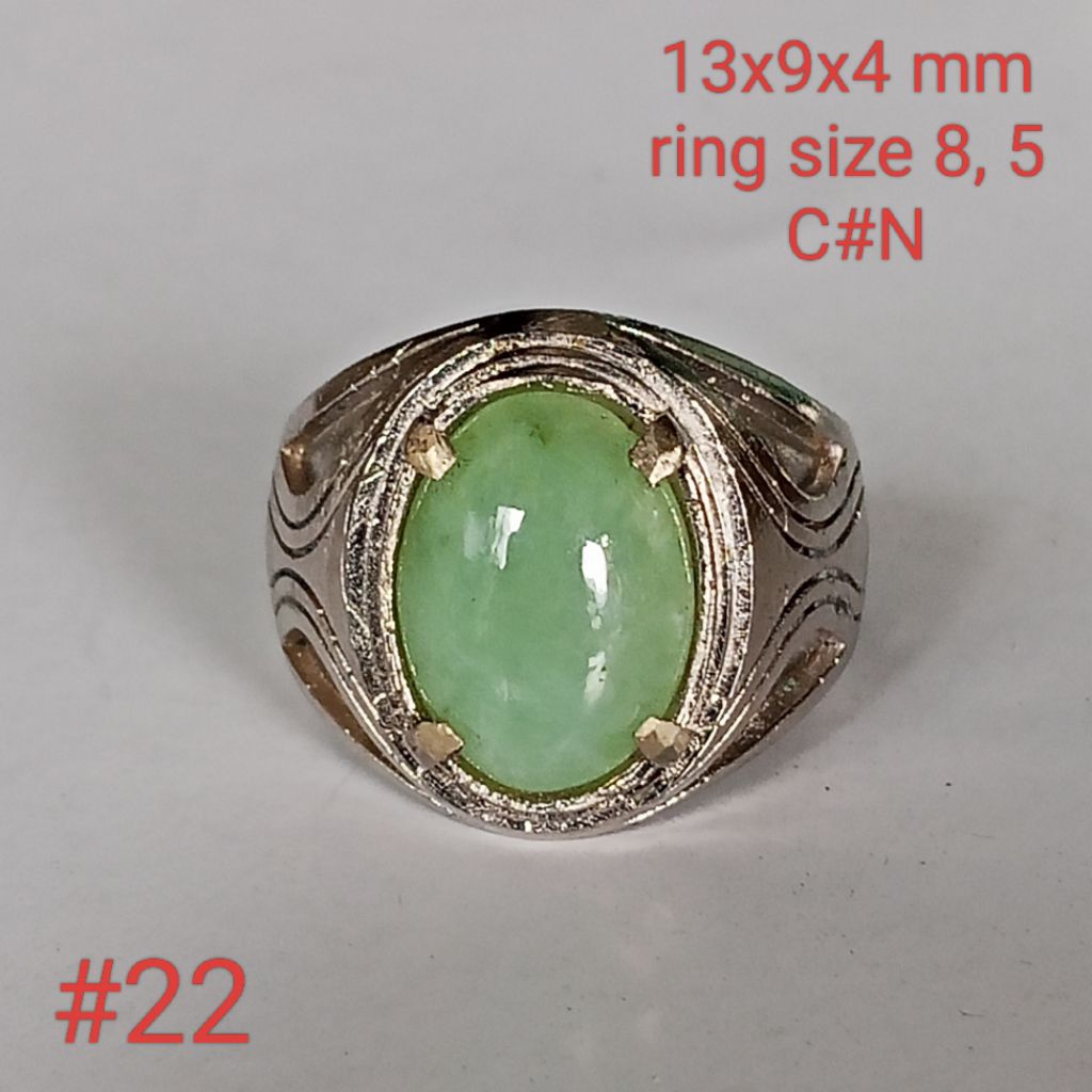 batu natural jedeite jade type A -B, batu giok Burma #22