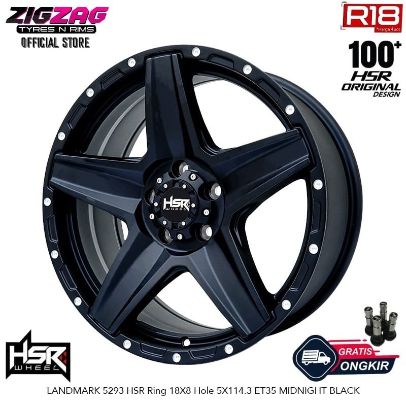 Velg Mobil HSR Landmark R18 4pcs Terios Hilux Rush Innova Harier Pelek Racing Ring 18