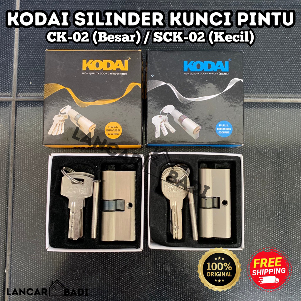 Silinder Kunci Pintu KODAI SCK-02 CK-02 | Cylinder Kunci Pintu | Kecil Tanggung Besar | 1 pack