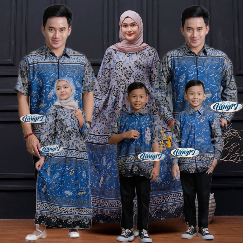 BAJU BATIK COUPLE KELUARGA BAHAN PREMIUM BAJU COUPLE BATIK DEWASA DAN ANAK
