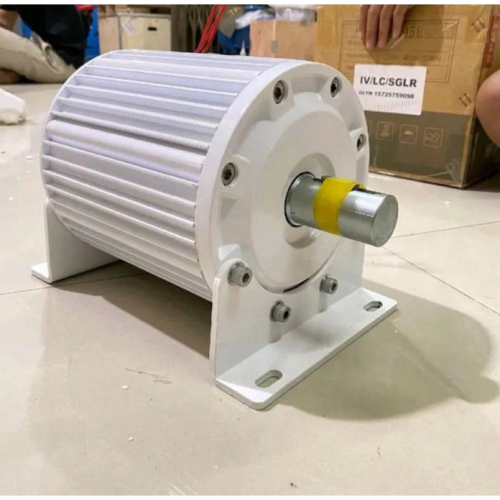 Generator Magnet Permanen Permanent Wind Turbine Turbin Angin 1000W 24V 48V Low RPM 500 RPM