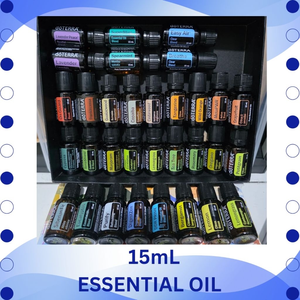 DoTera 15ml || Lavender Peace Breathe  Easy Air Peppermint DigestZen Tea tree Rosemary Lemon Lemongr