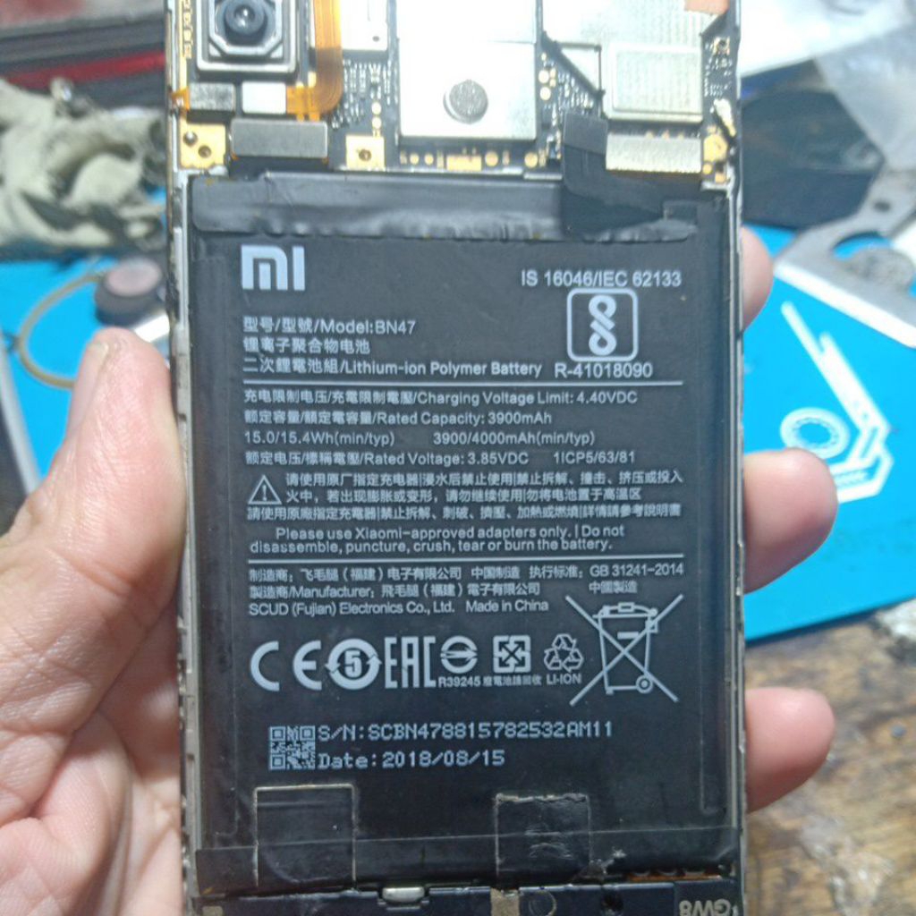 Btre redmi BN 47 redmi 6 pro original copotan