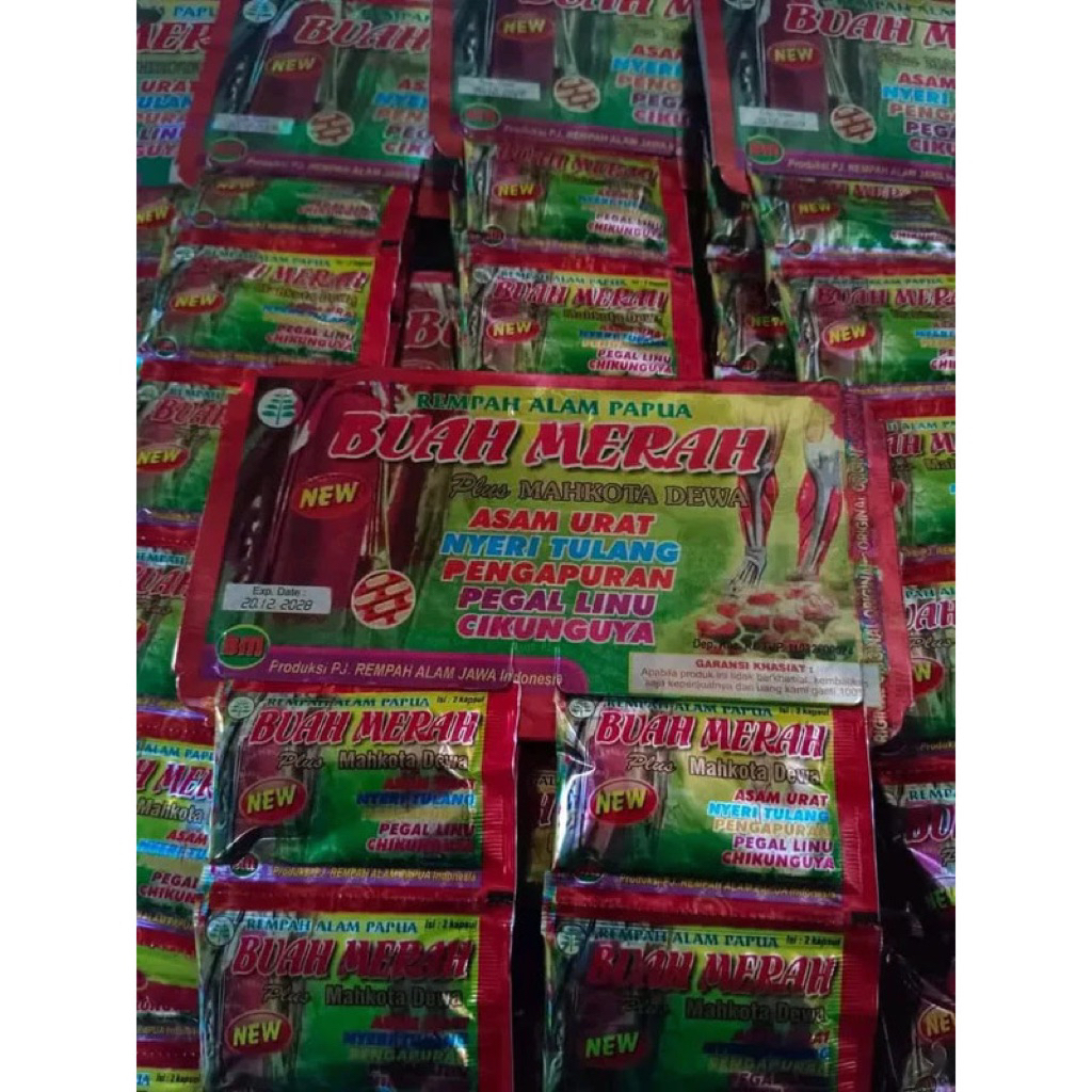 Buah Merah kapsul ||Plus Mahkota Dewa||PERHANGER