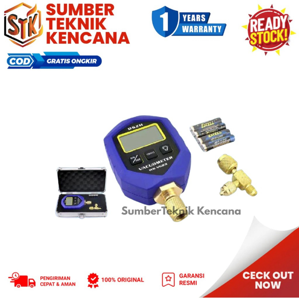 WK-VG88 Digital Manifold Vacuum Pressure Gauges Testing AC