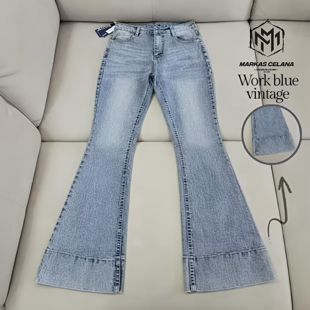 Celana highwaist cutbray lipat bawah celana cutbray whisker lipat besar premium fashion